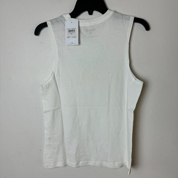 Hurley Alexes Muscle Crew Tank XS Marshmallow White 100% Cotton - Picture 2 of 6